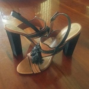 Tassel heeled sandals size 9